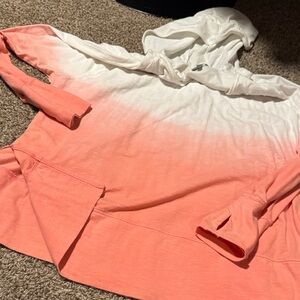 Women's Ombre Hoodie Sweatshirt